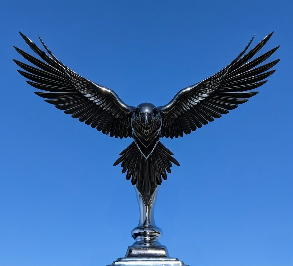 High-performance engine bay with carbon fiber and polished aluminum